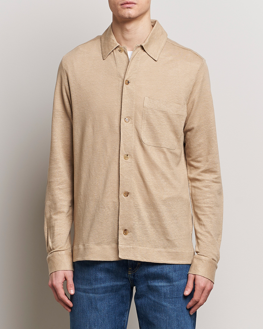 Mies | Pellavapaidat | Paul Smith | Linen Jersey Shirt Beige
