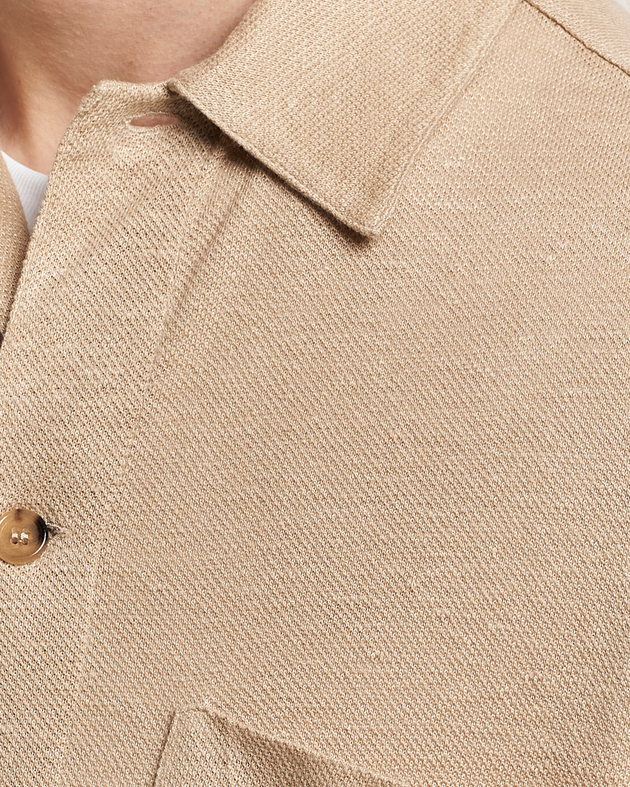 Mies | Kauluspaidat | Paul Smith | Linen Jersey Shirt Beige
