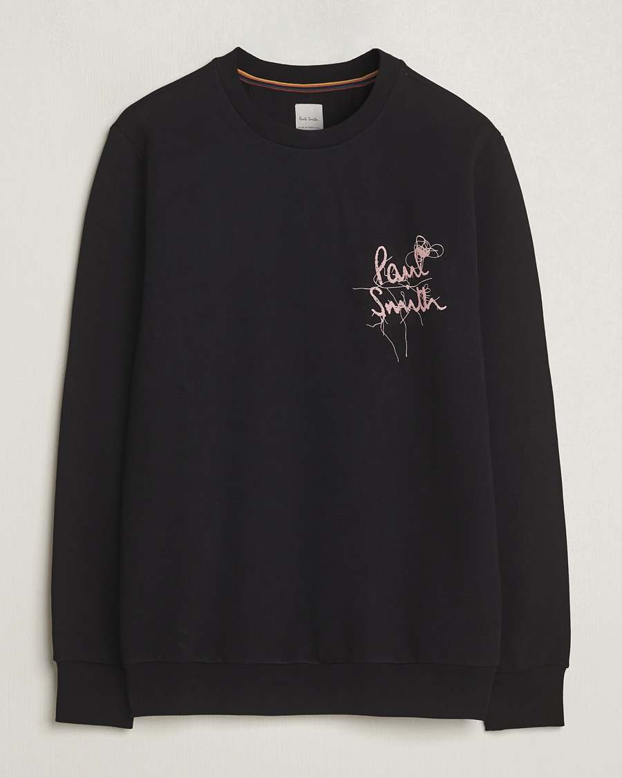 Mies | Puserot | Paul Smith | Logo Printed Crew Neck Sweatshirt Black