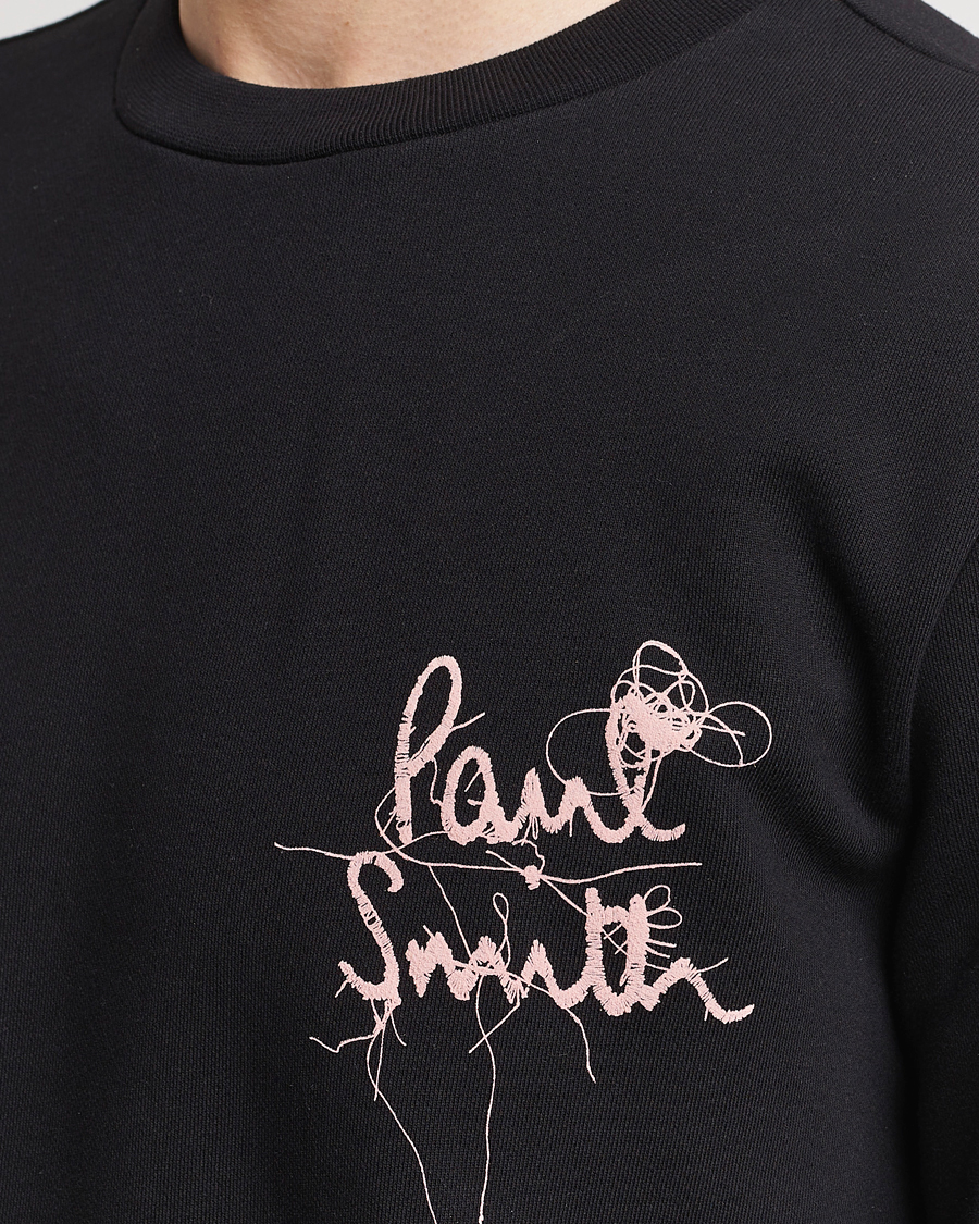 Mies | Puserot | Paul Smith | Logo Printed Crew Neck Sweatshirt Black