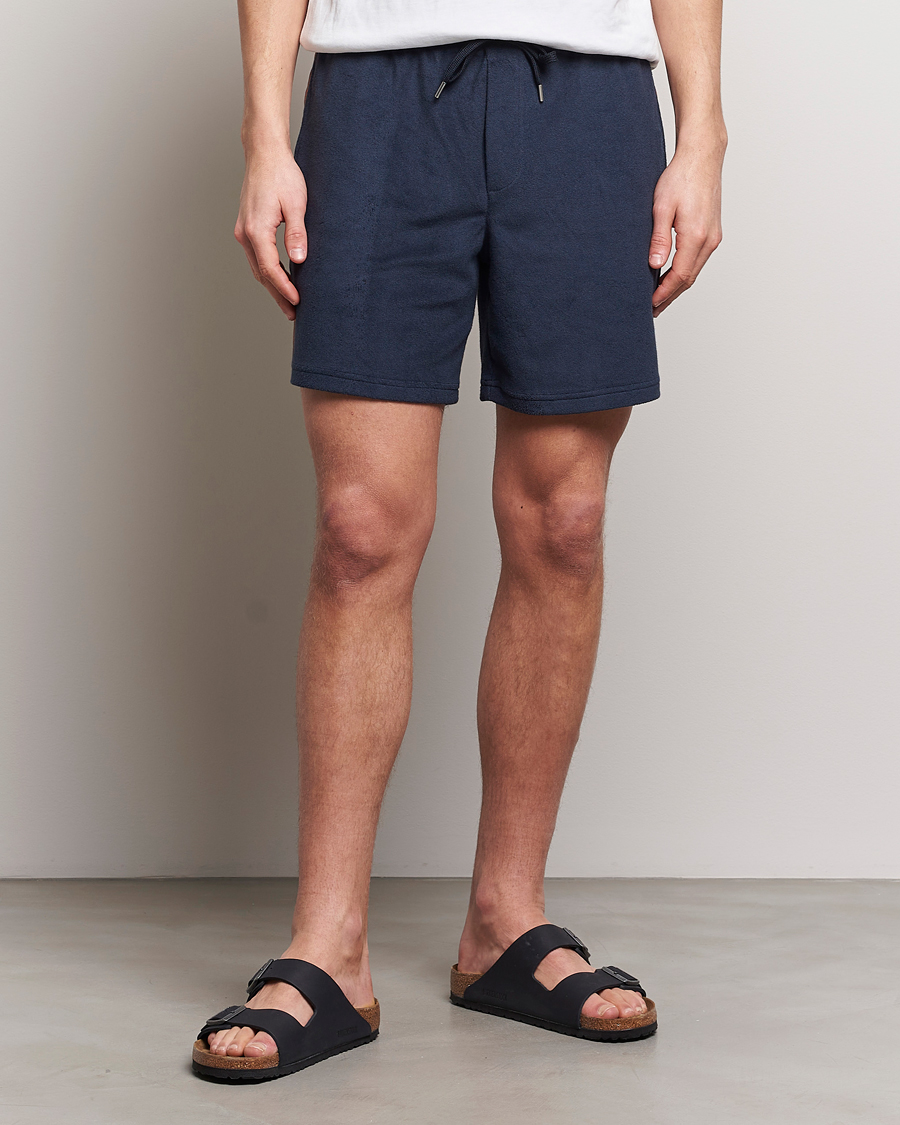 Mies |  | Paul Smith | Stripe Towelling Shorts Navy
