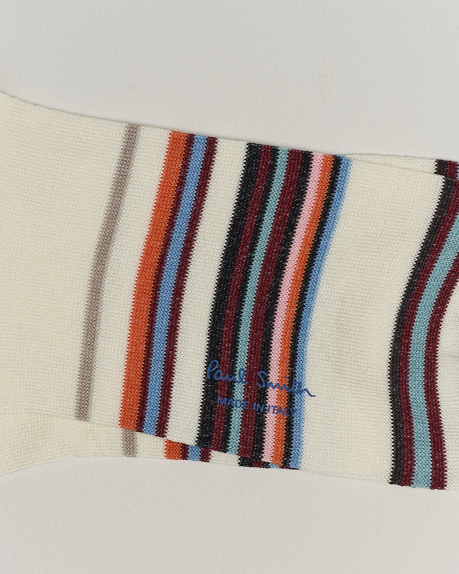 Mies | Sukat | Paul Smith | Flavio Signature Stripe Socks White