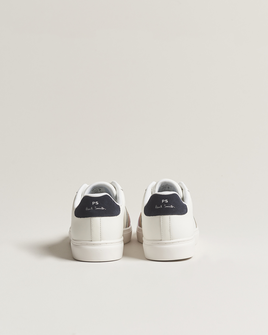 Mies | PS Paul Smith Rex Embroidery Leather Sneaker White | PS Paul Smith | Rex Embroidery Leather Sneaker White