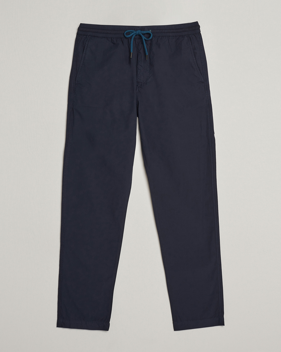 Mies | Housut | PS Paul Smith | Cotton Drawstring Trousers Navy