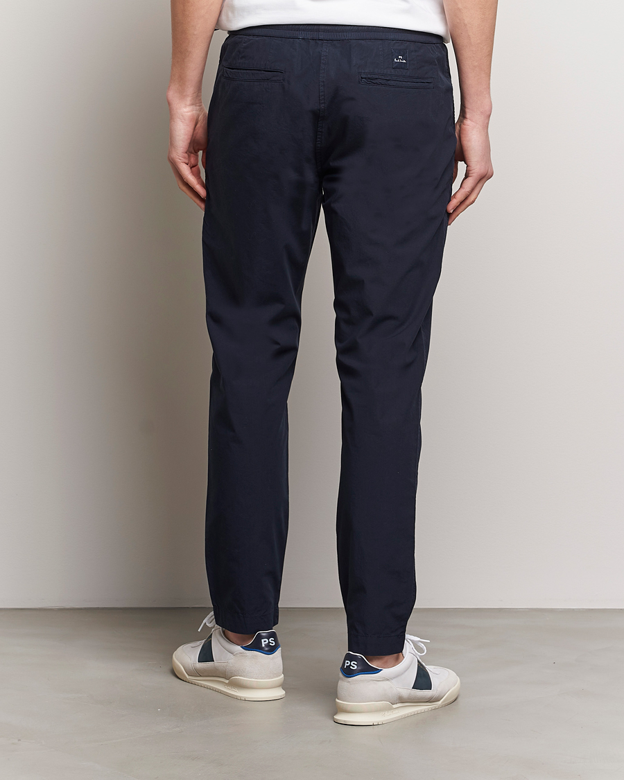 Mies | Housut | PS Paul Smith | Cotton Drawstring Trousers Navy