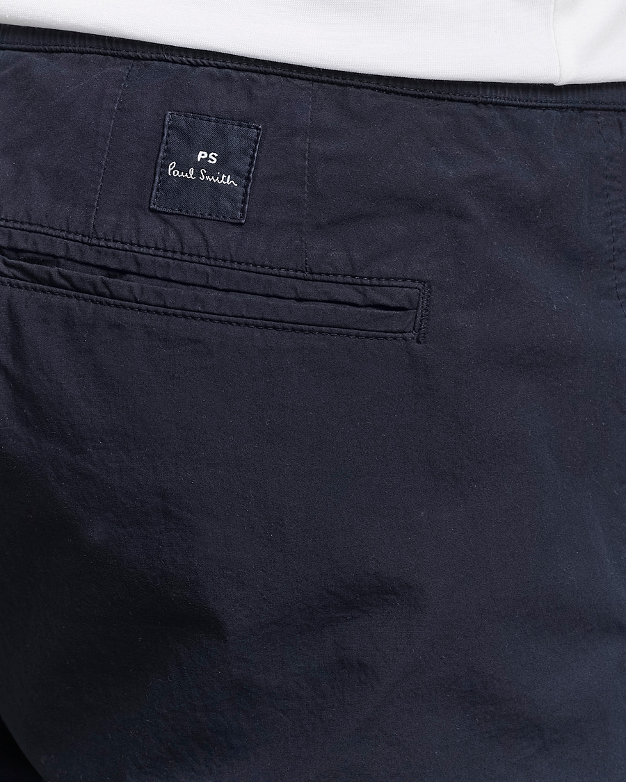 Mies | Housut | PS Paul Smith | Cotton Drawstring Trousers Navy