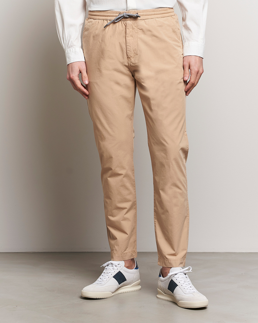 Mies | Best of British | PS Paul Smith | Cotton Drawstring Trousers Beige