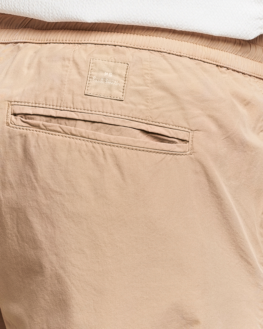 Mies | Housut | PS Paul Smith | Cotton Drawstring Trousers Beige