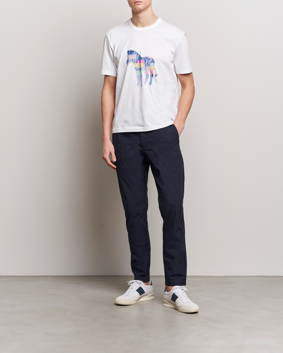 Mies | T-paidat | PS Paul Smith | Organic Cotton Zebra Crew Neck T-Shirt White