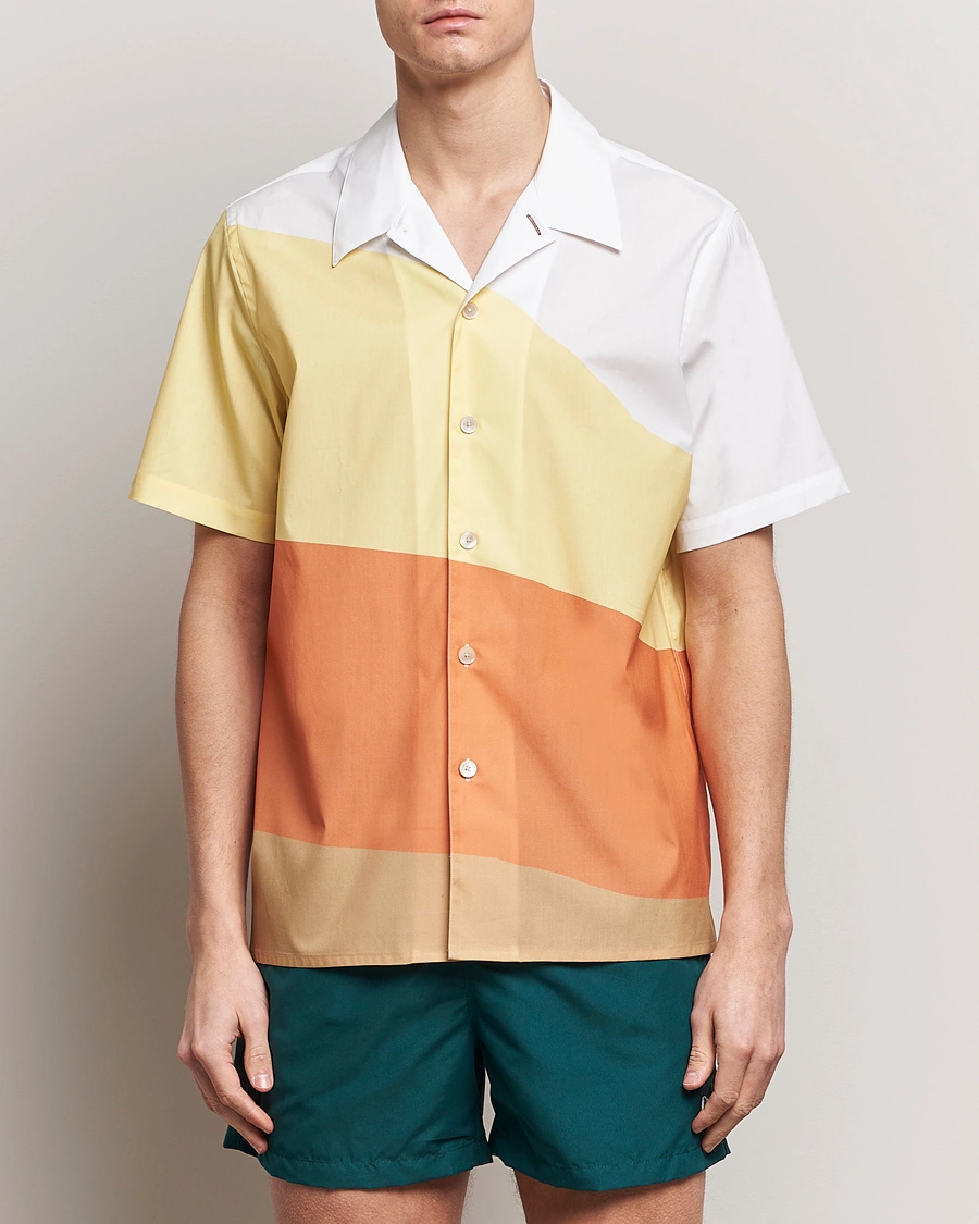 Mies | Kauluspaidat | PS Paul Smith | Blocksstriped Resort Short Sleeve Shirt Multi