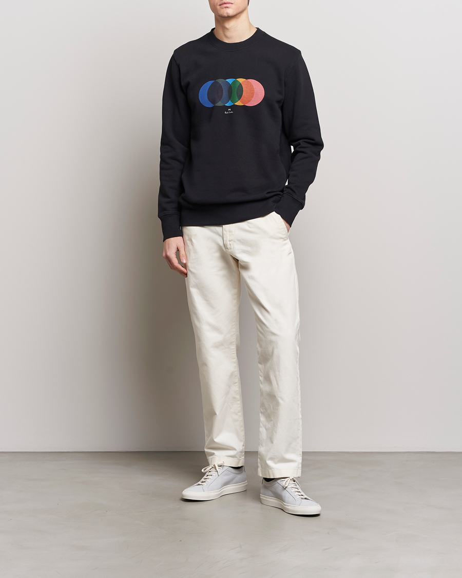 Mies | Puserot | PS Paul Smith | Circles Crew Neck Sweatshirt Black