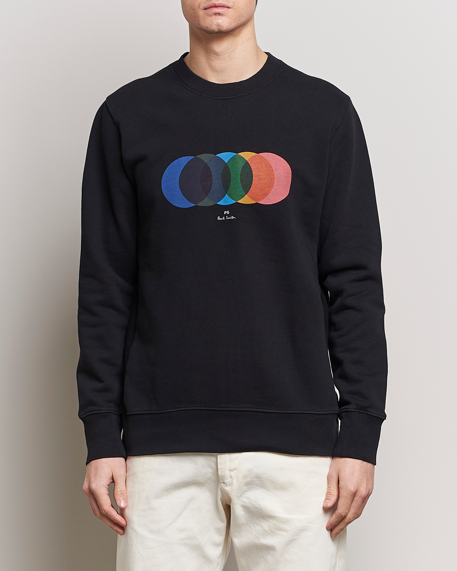 Mies | Puserot | PS Paul Smith | Circles Crew Neck Sweatshirt Black