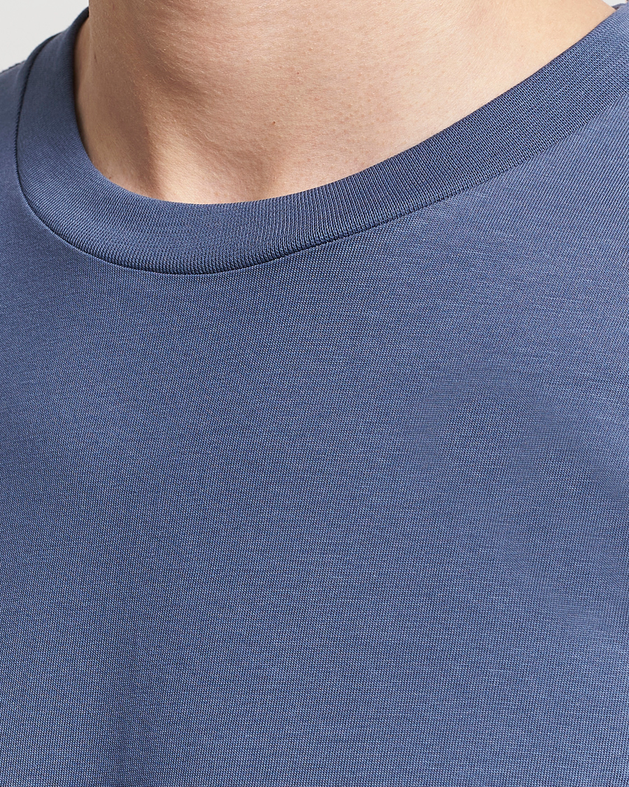 Mies | T-paidat | Bread & Boxers | Crew Neck Regular T-Shirt Denim Blue