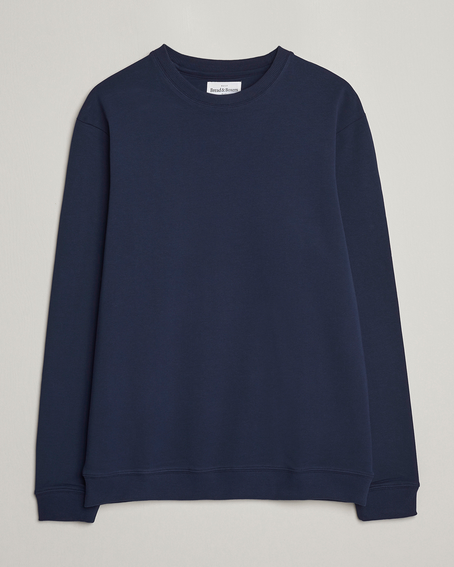 Mies | Puserot | Bread & Boxers | Loungewear Crew Neck Sweatshirt Navy Blue
