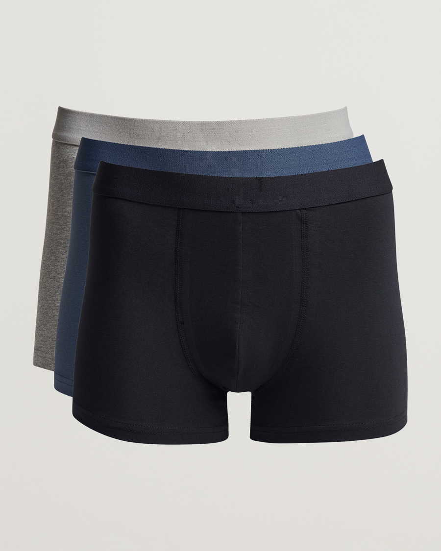 Mies | Alusvaatteet | Bread & Boxers | 3-Pack Boxer Brief Blue/Grey/Navy