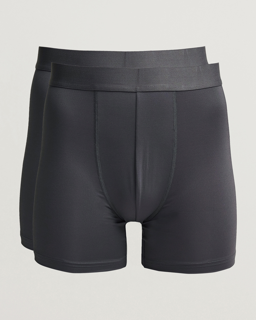 Mies | Alusvaatteet | Bread & Boxers | 2-Pack Active Boxer Brief Iron Grey