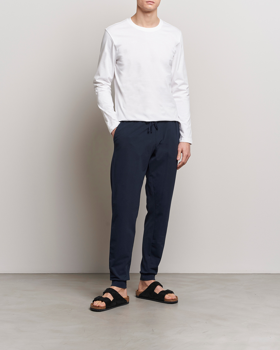 Mies | T-paidat | Bread & Boxers | Long Sleeve T-Shirt White