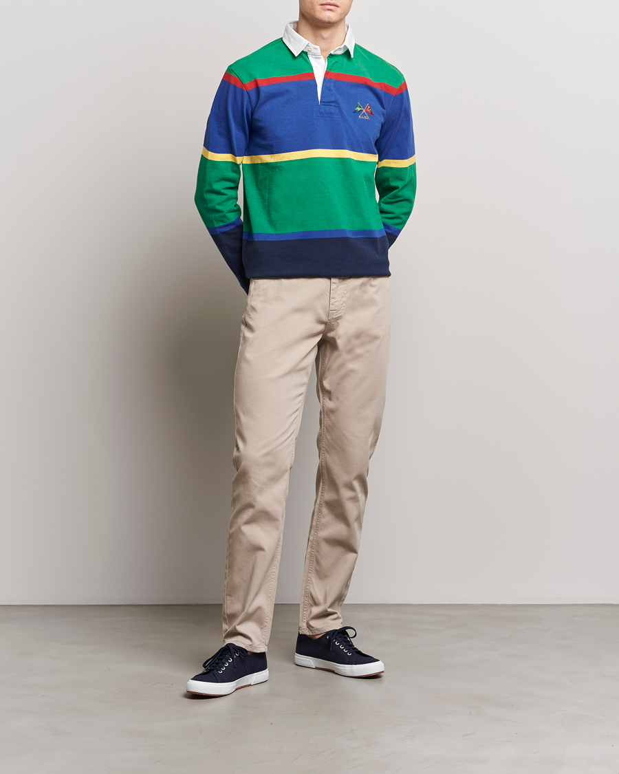 Mies | Housut | Morris | James Structured 5-Pocket Trousers Khaki