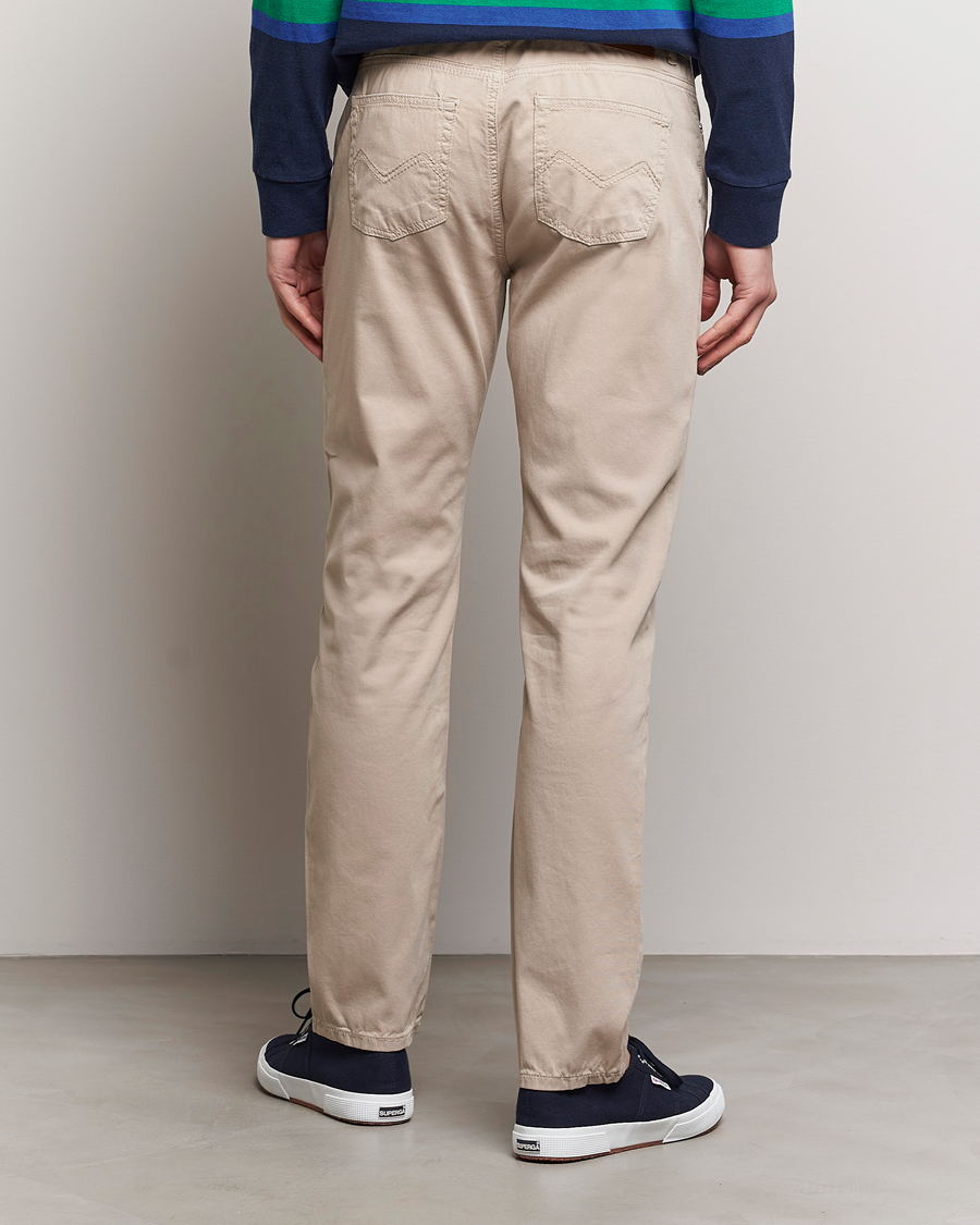 Mies | Housut | Morris | James Structured 5-Pocket Trousers Khaki