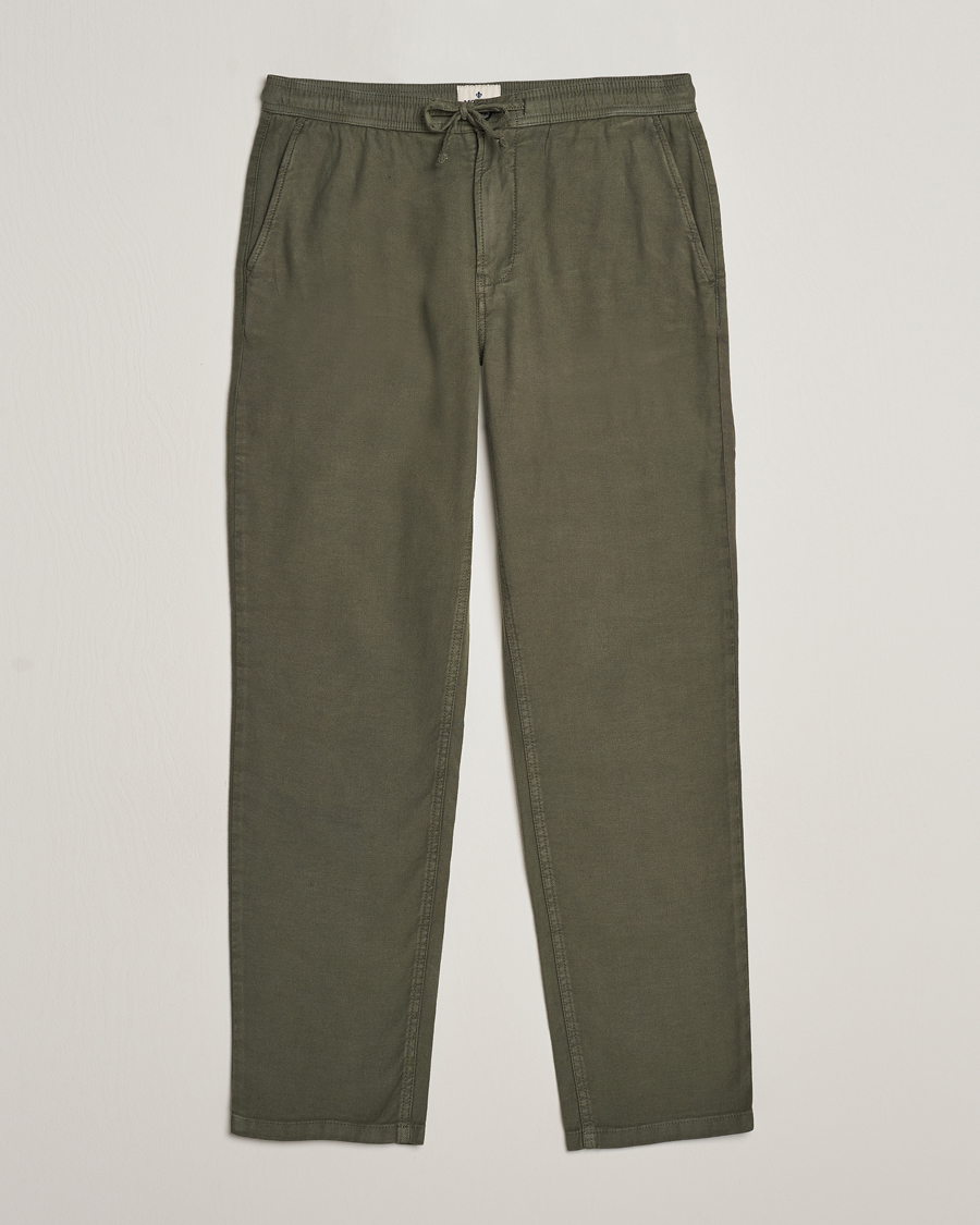 Mies | Housut | Morris | Fenix Linen Slacks Olive