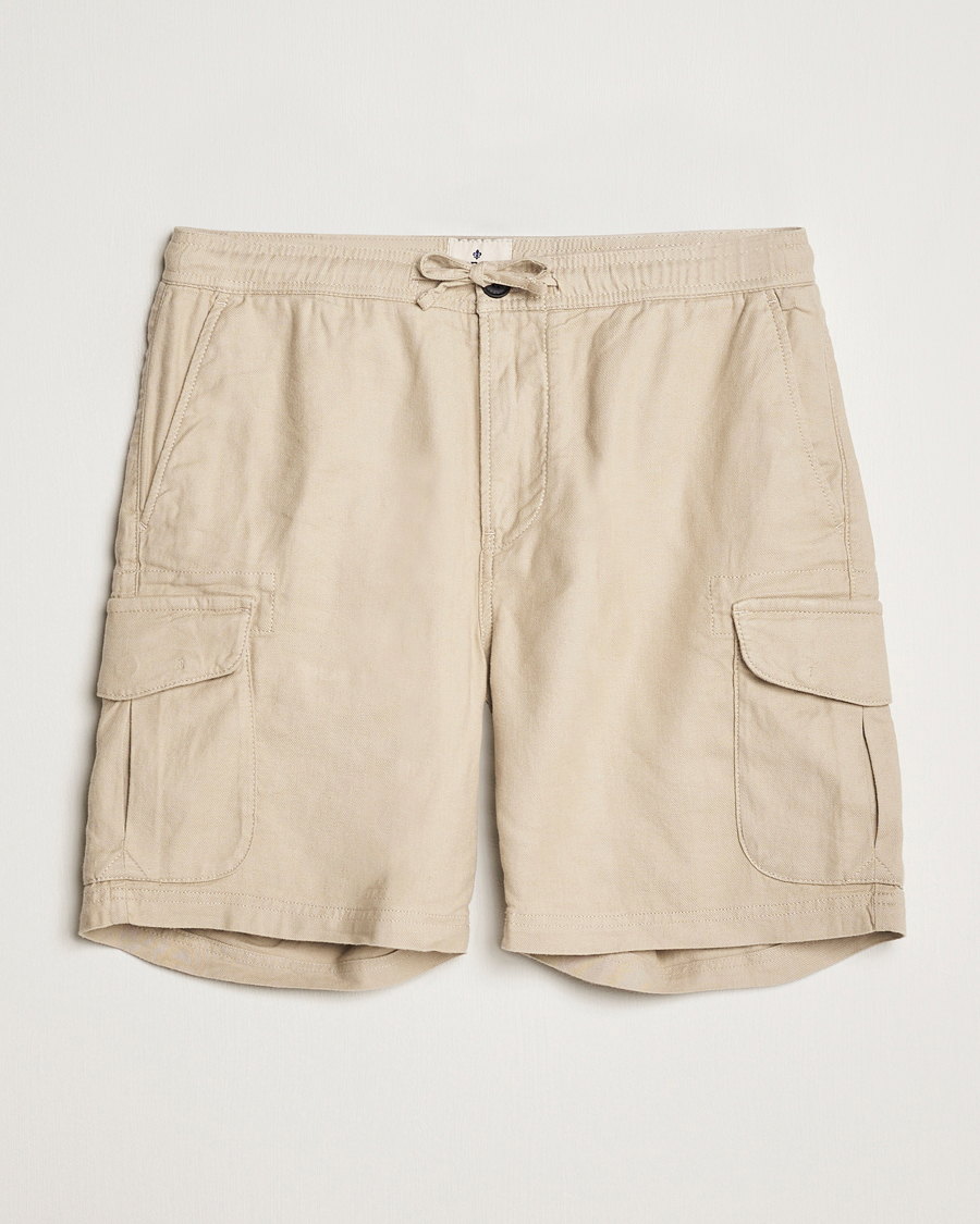 Mies | Shortsit | Morris | Cargo Linen Shorts Khaki