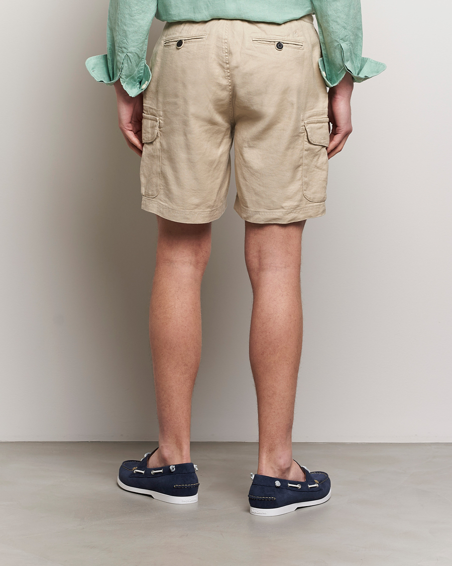 Mies | Shortsit | Morris | Cargo Linen Shorts Khaki