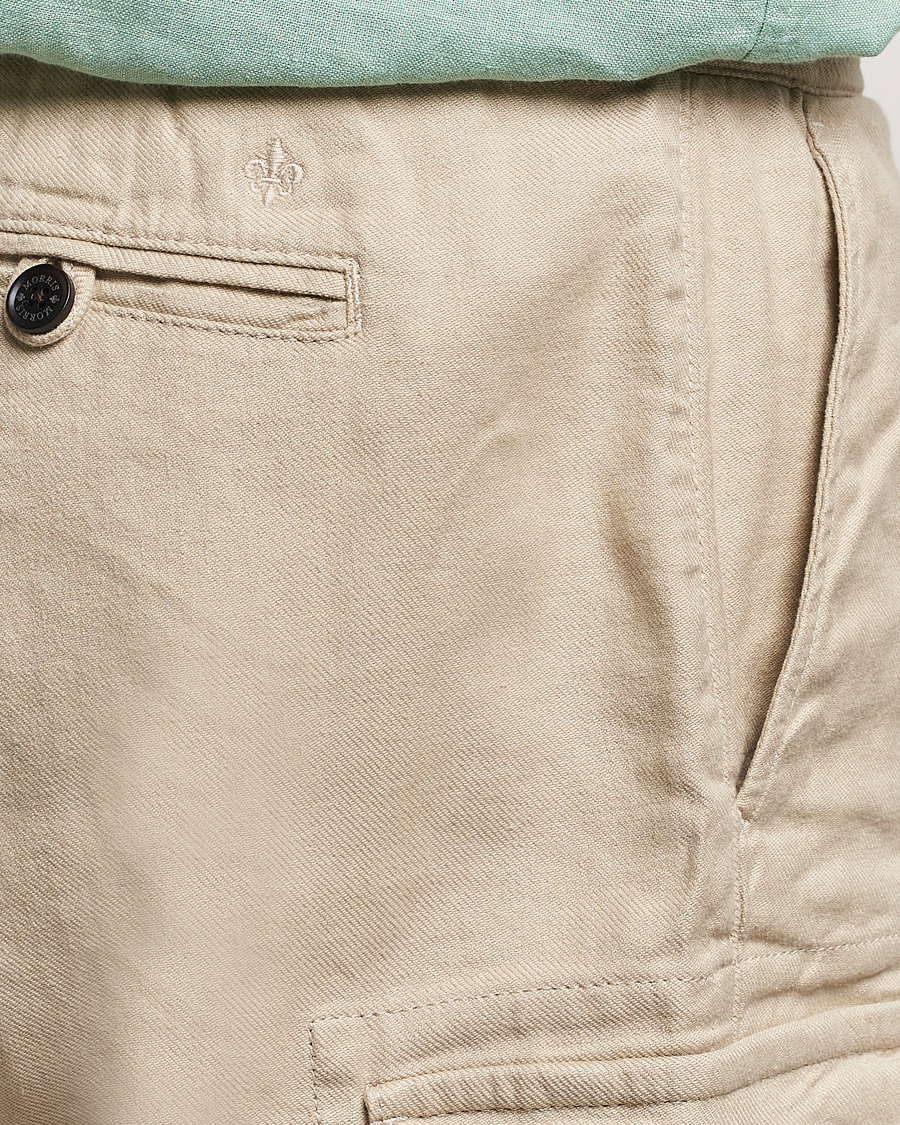 Mies | Shortsit | Morris | Cargo Linen Shorts Khaki