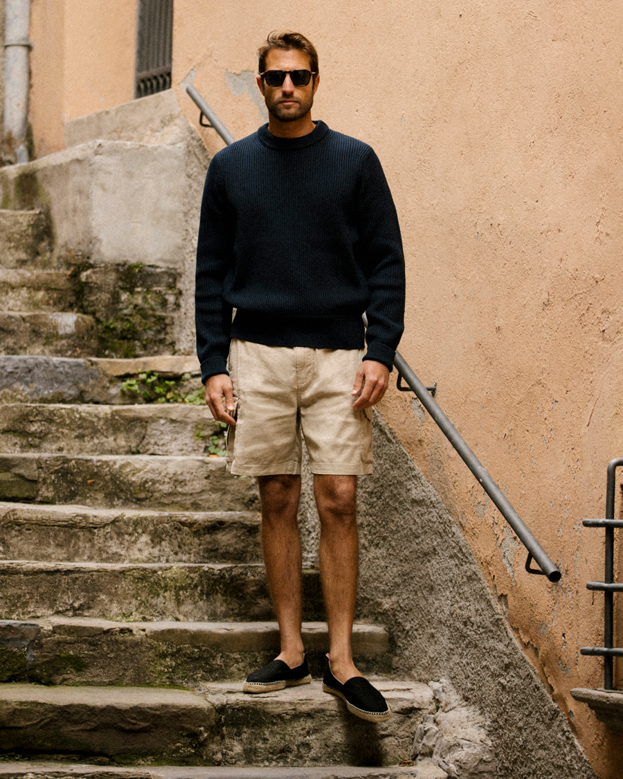 Mies | Shortsit | Morris | Cargo Linen Shorts Khaki