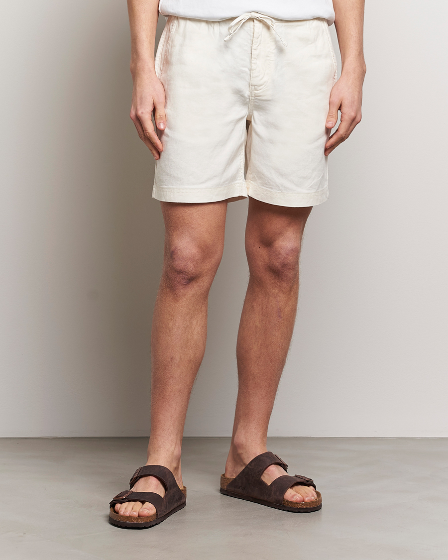 Mies | Shortsit | Morris | Fenix Linen Shorts Off White