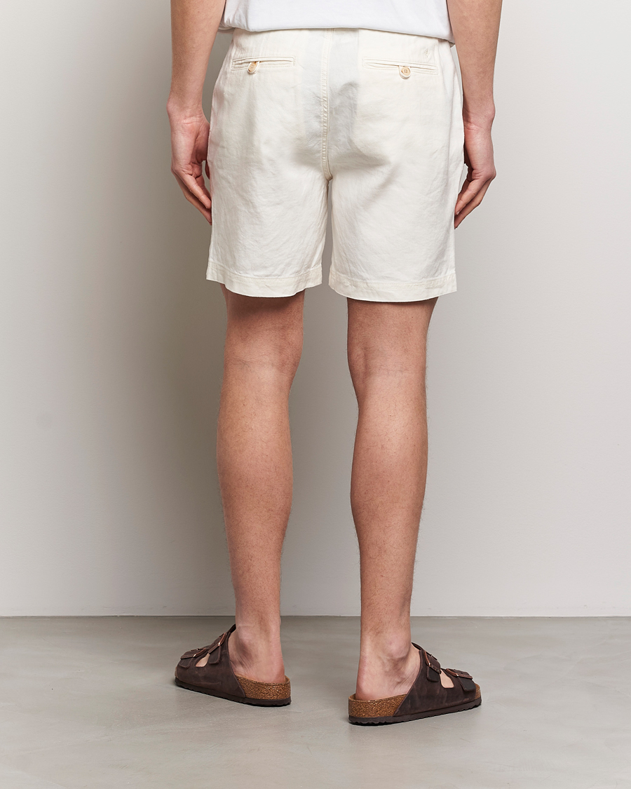 Mies | Shortsit | Morris | Fenix Linen Shorts Off White