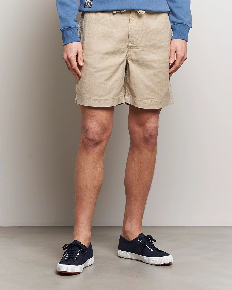 Mies | Pellavashortsit | Morris | Fenix Linen Shorts Khaki