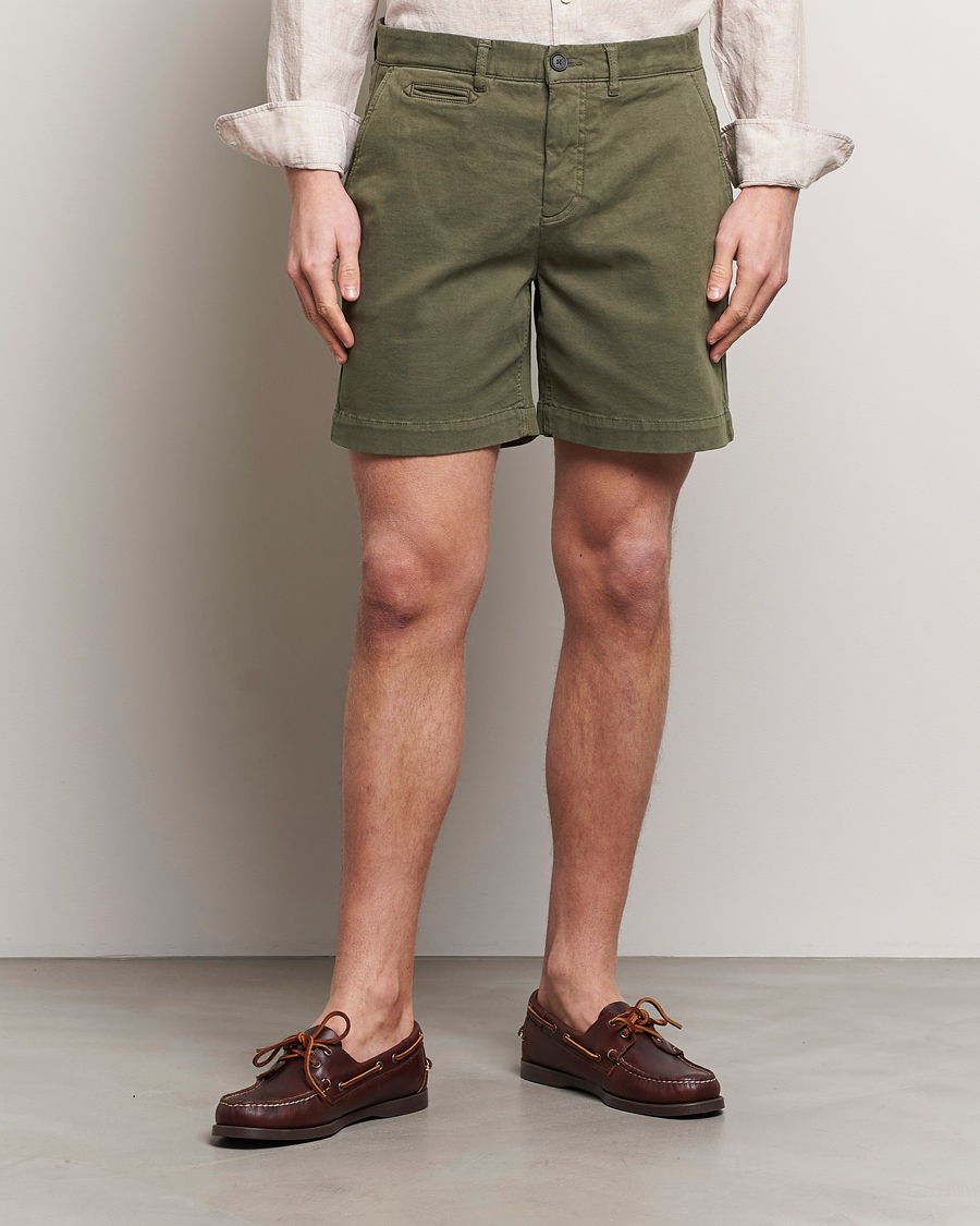 Mies | Shortsit | Morris | Jeffrey Short Chino Shorts Olive