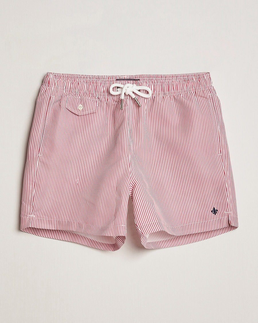 Mies | Uimahousut | Morris | Stripe Bathing Trunks Cerise