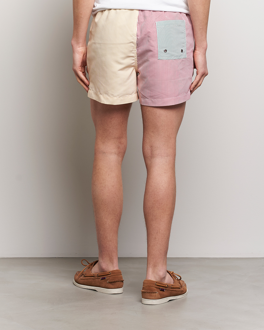 Mies | Uimahousut | Morris | Mixed Stripe Bathing Trunks Off White
