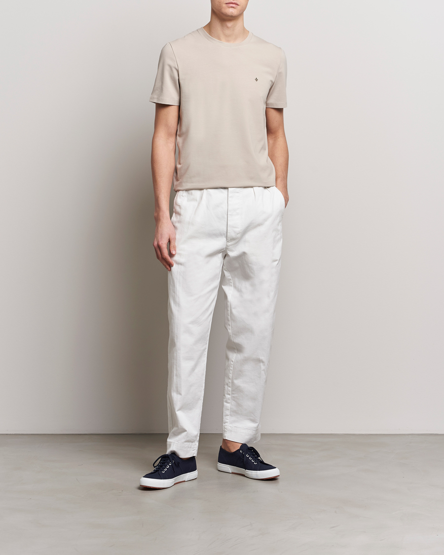 Mies | T-paidat | Morris | James Crew Neck T-Shirt Khaki