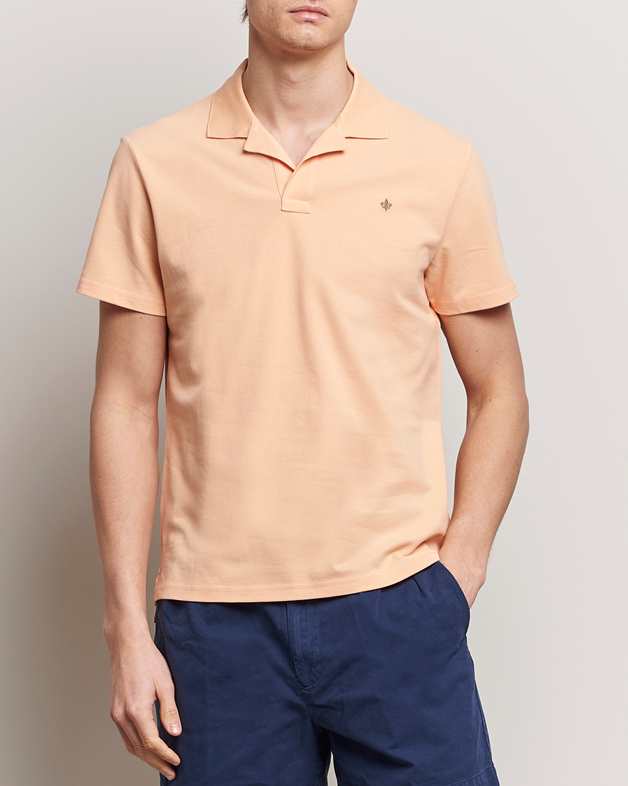 Mies | Preppy Authentic | Morris | Dylan Pique Shirt Orange