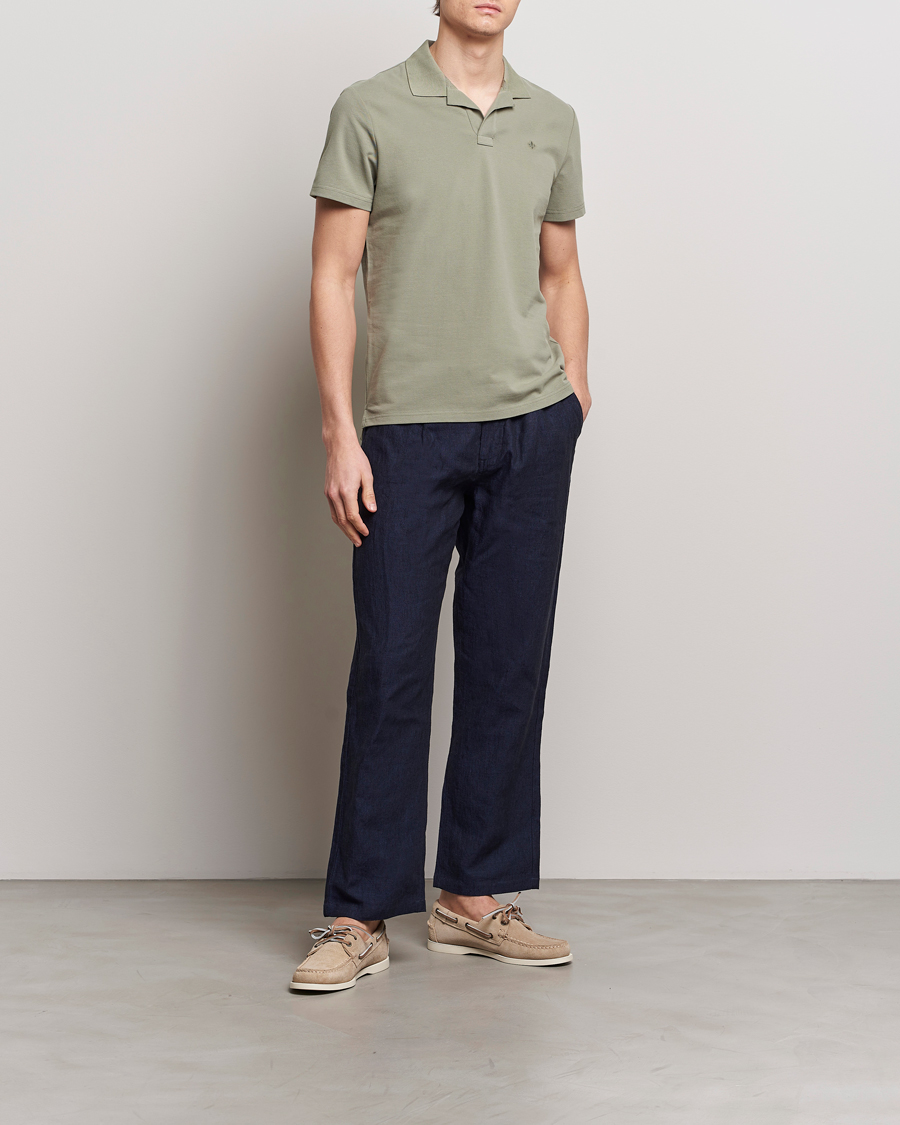 Mies | Pikeet | Morris | Dylan Pique Shirt Green