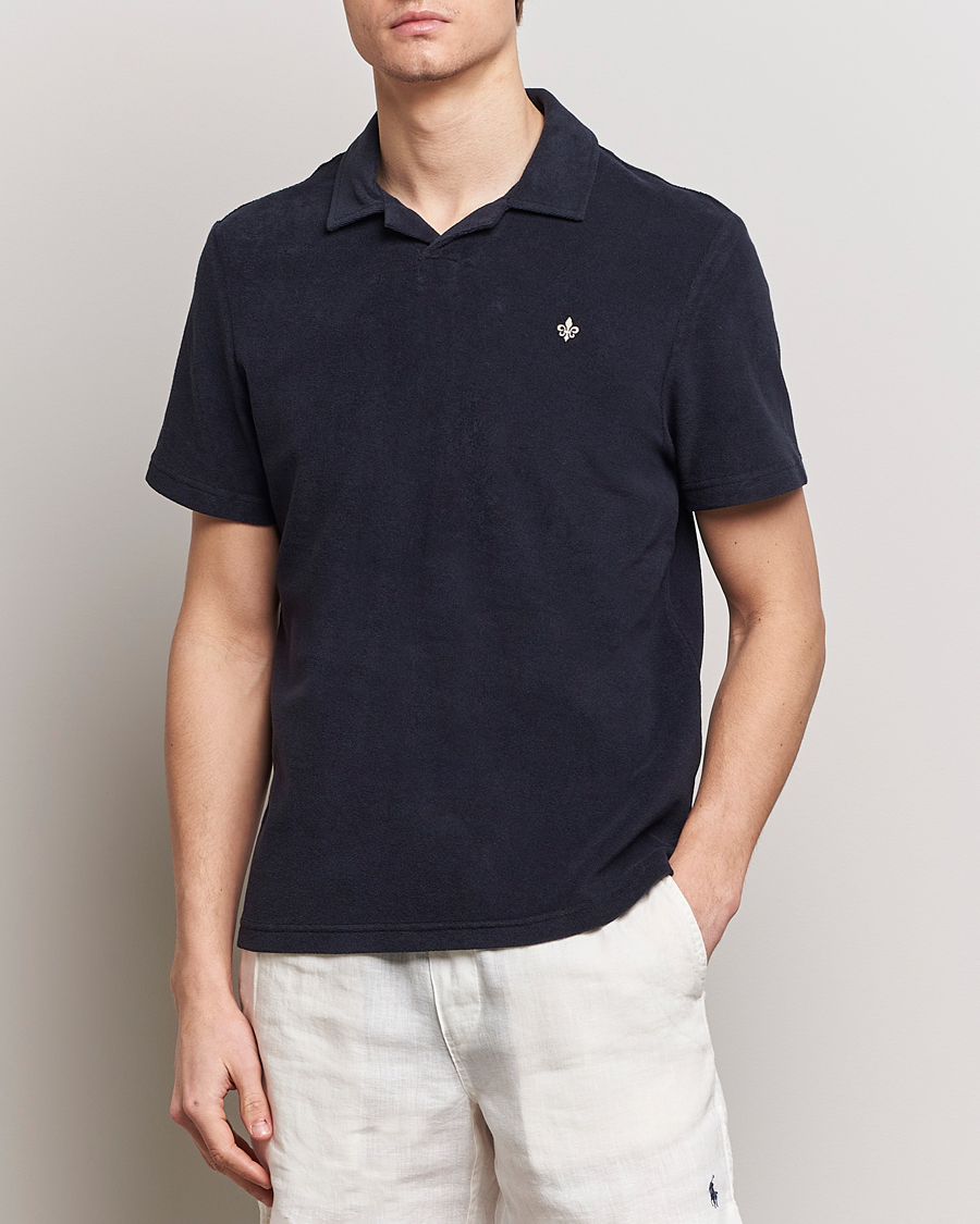 Mies | Preppy Authentic | Morris | Delon Terry Jersey Polo Old Blue