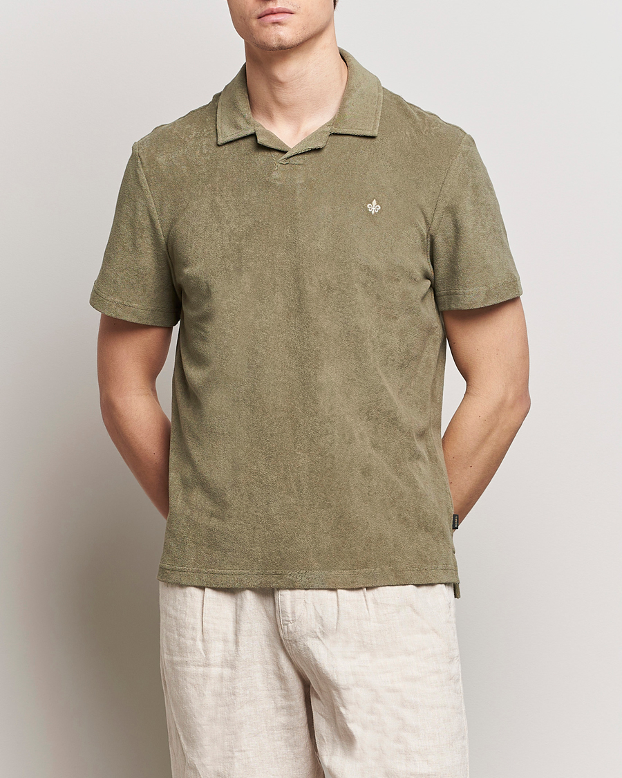 Mies | Preppy Authentic | Morris | Delon Terry Jersey Polo Olive
