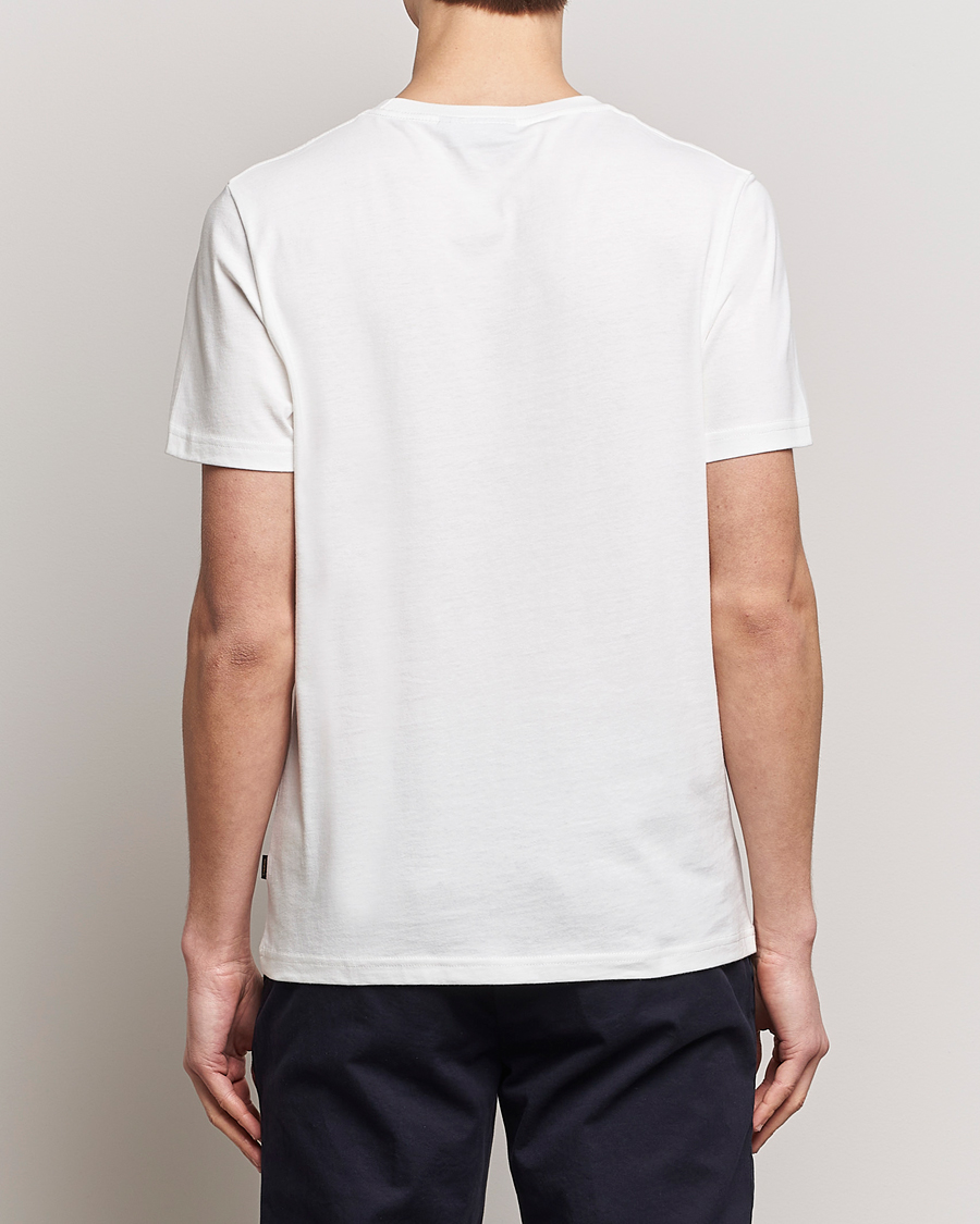 Mies | T-paidat | Morris | Crew Neck Cotton T-Shirt Off White