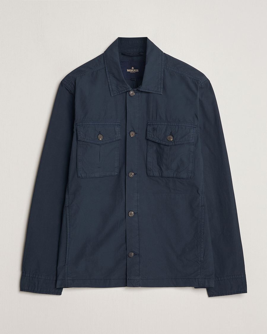 Mies | Takit | Morris | Harrison Cotton Shirt Jacket Old Blue