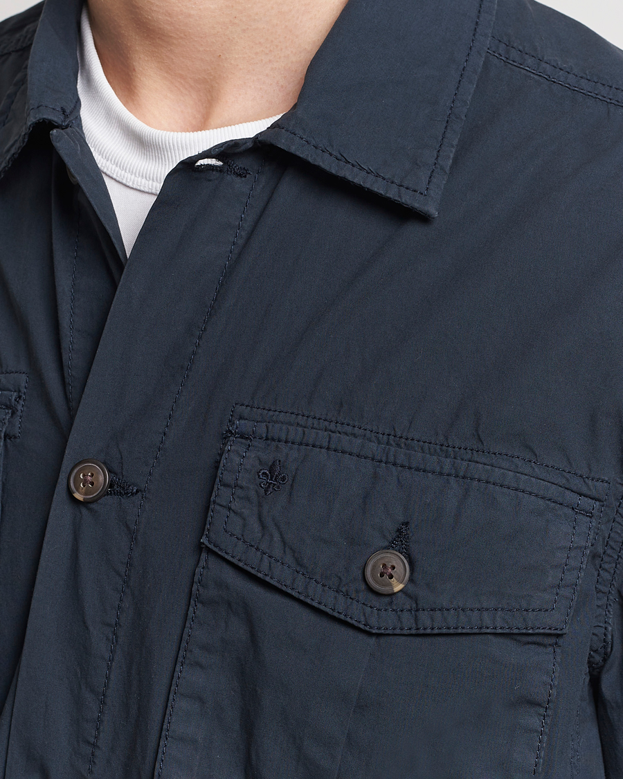 Mies | Takit | Morris | Harrison Cotton Shirt Jacket Old Blue