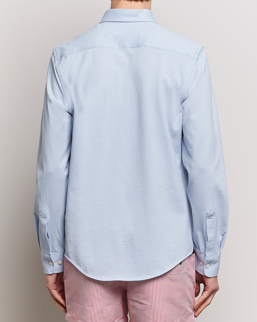 Mies | Kauluspaidat | Morris | Eddie Slim Fit Pique Shirt Light Blue