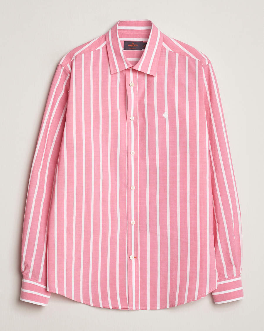 Mies | Kauluspaidat | Morris | Summer Stripe Shirt Cerise