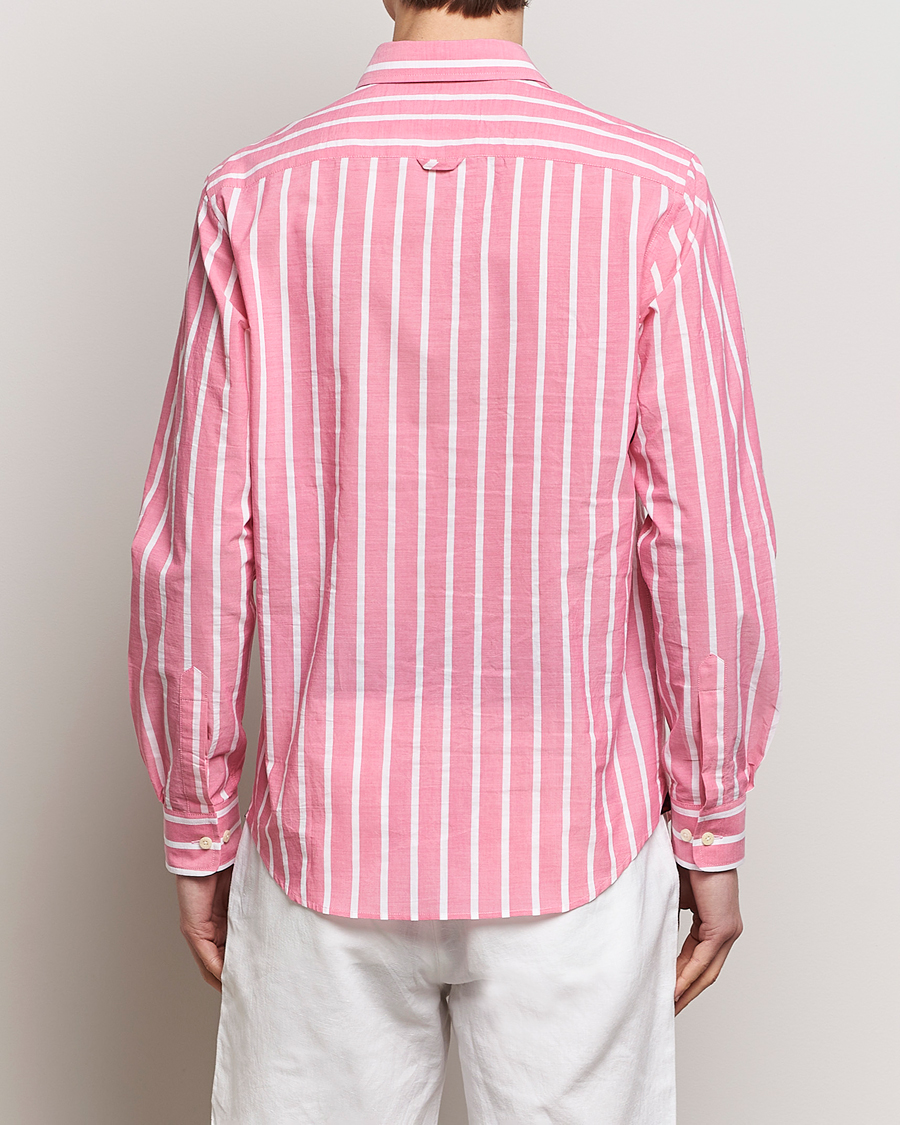 Mies | Kauluspaidat | Morris | Summer Stripe Shirt Cerise
