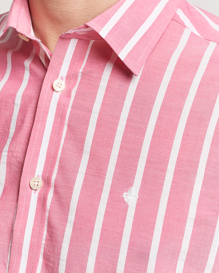 Mies | Kauluspaidat | Morris | Summer Stripe Shirt Cerise