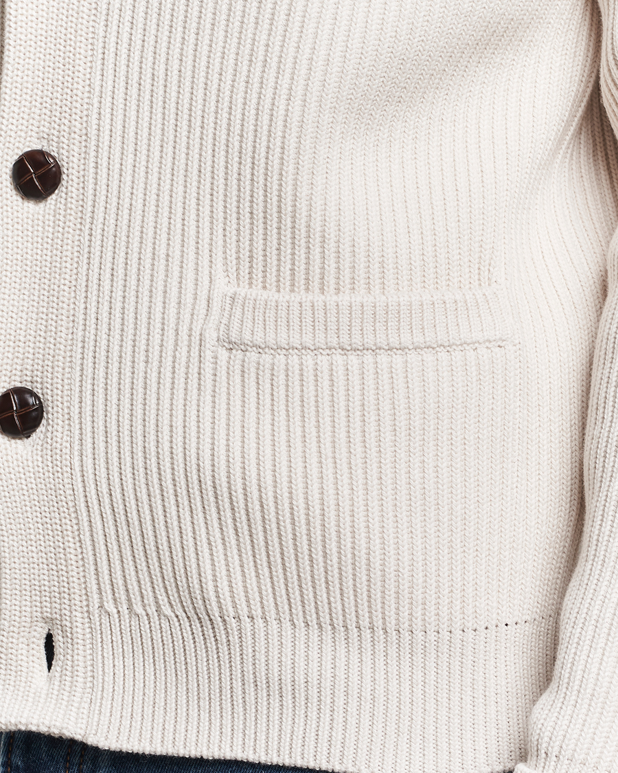 Mies | Puserot | Morris | Brayden Shawl Cardigan Off White