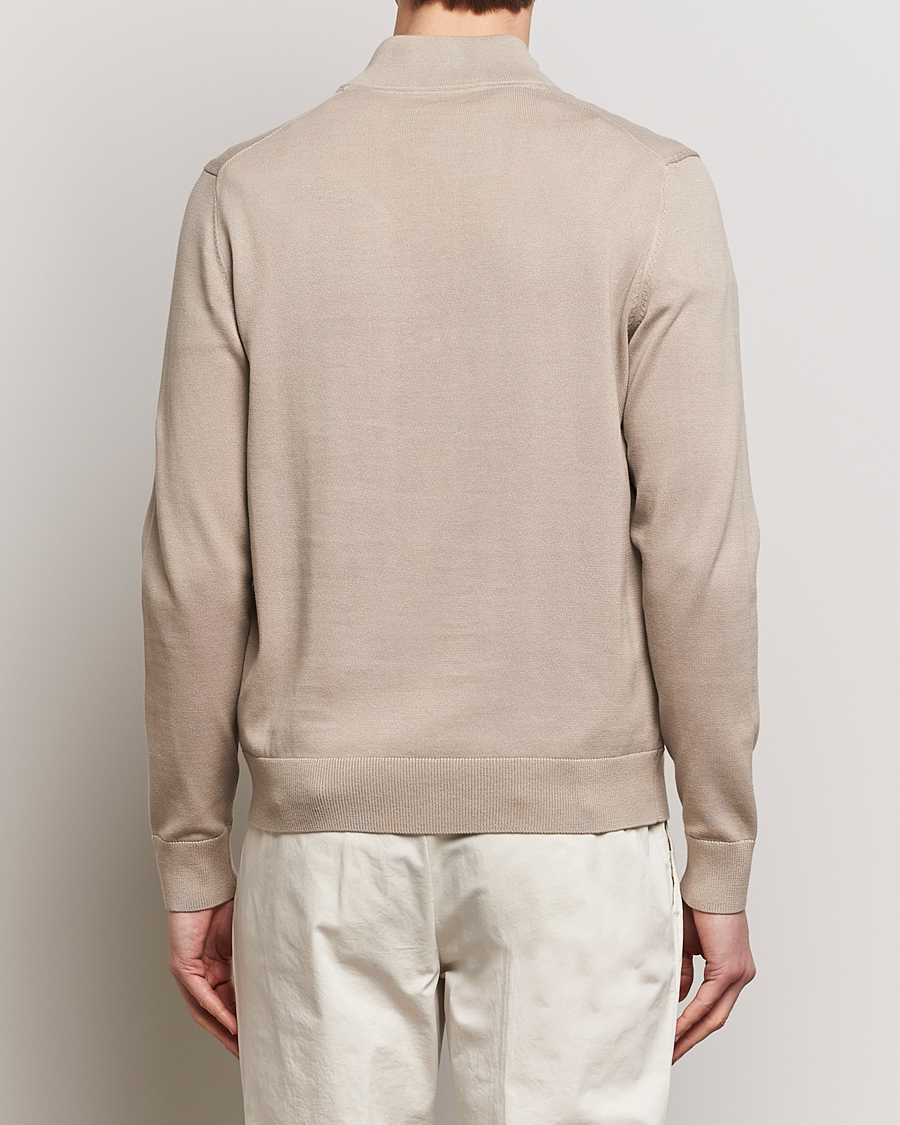 Mies | Puserot | Morris | Riley Cotton Half Zip Khaki