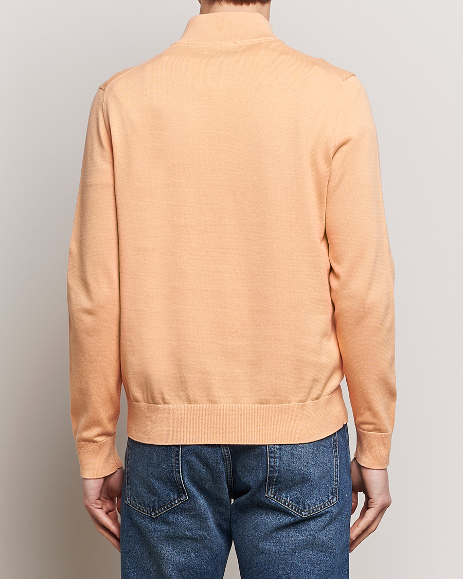 Mies | Puserot | Morris | Riley Cotton Half Zip Orange