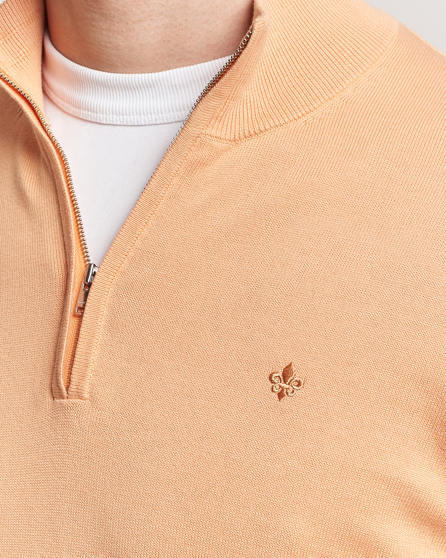 Mies | Puserot | Morris | Riley Cotton Half Zip Orange